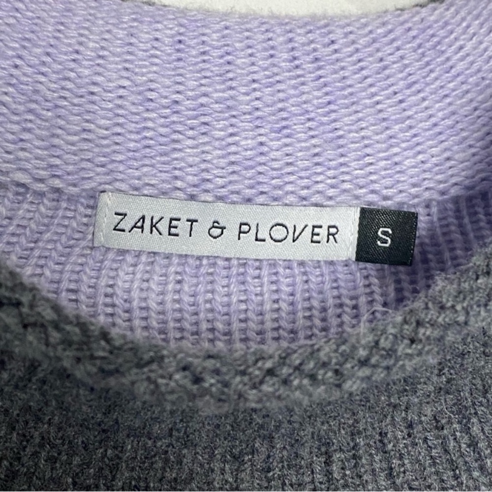 Zaket & Plover Color Block Check Sweater - image 8